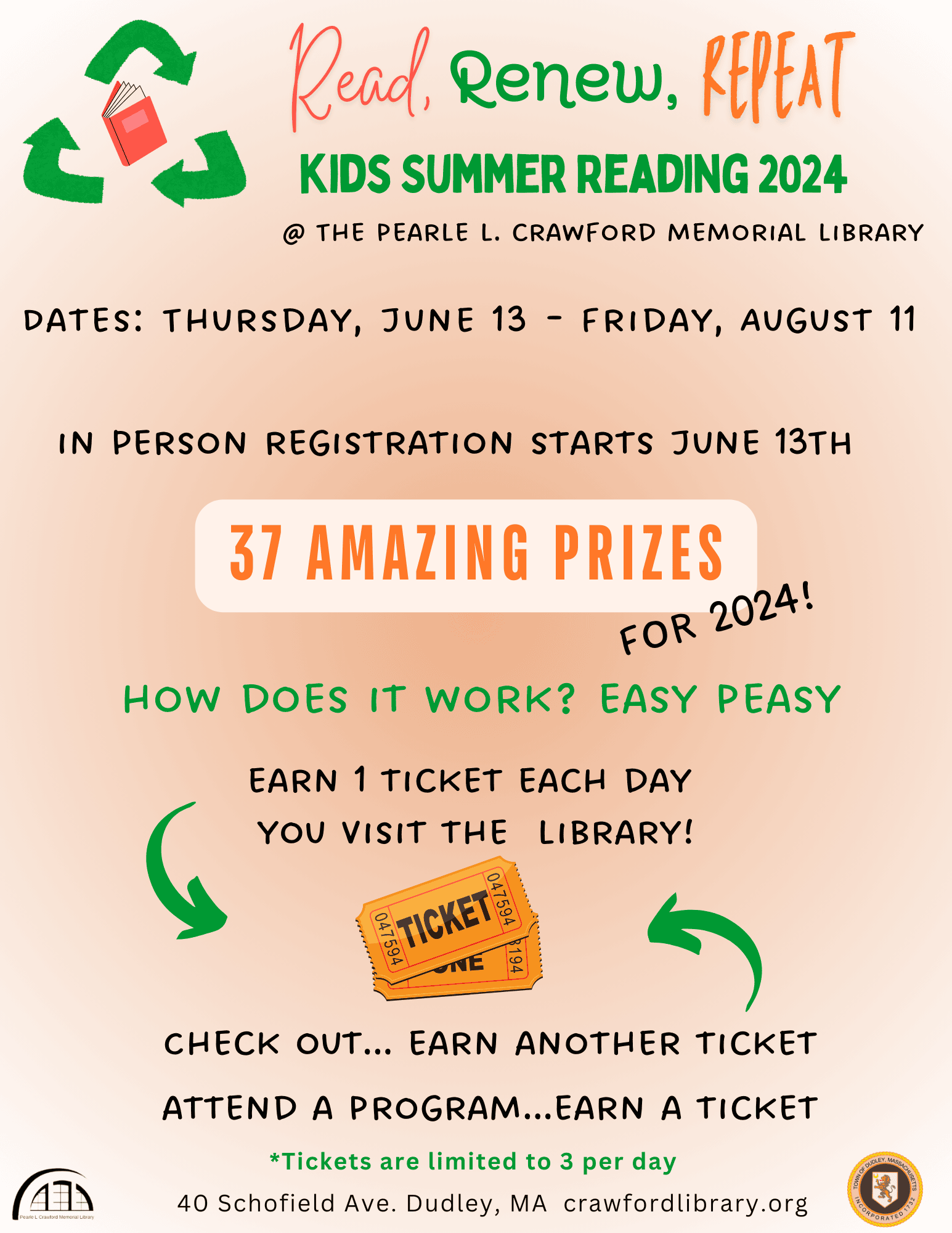 kid's summer reading details